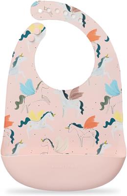 Amazon.com: Loulou Lollipop Printed Silicone Bib – Waterproof Baby Feeding Bib with Catch-All Pocket – Adjustable, Easy-Clean Food-Grade Silicone Bib