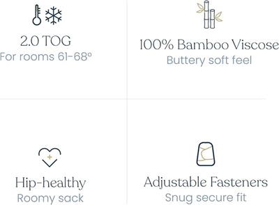 Amazon.com: HALO Sleepsack Supersoft Swaddle, Bamboo Viscose, 2 TOG, 0-3M, NB, Oat | 3-Way Adjustable Swaddle, 2-Way Zipper : Baby