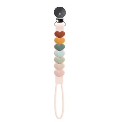 Amazon.com : Loulou Lollipop Beadless Silicone Pacifier Clip (Sweetheart, Multi) : Baby