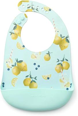 Amazon.com: Loulou Lollipop Printed Silicone Bib – Waterproof Baby Feeding Bib with Catch-All Pocket – Adjustable, Easy-Clean Food-Grade Silicone Bib