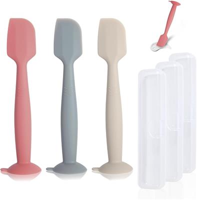 Amazon.com: MAIKKB Diaper Spatula with Case, 3 Pack Baby Diaper Cream spatulas with 3 Storage Boxes, Soft Silicone Diaper Cream Applicator Butt Paste