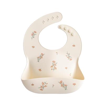 Amazon.com: mushie Silicone Baby Bib | Adjustable Fit Waterproof Bibs (Lilac Flowers) : Baby