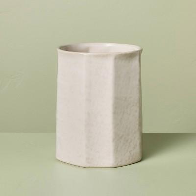 Stoneware Utensil Holder Sour Cream - Hearth & Hand™ with Magnolia : Target