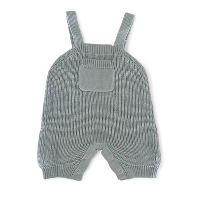 Knitted Dungaree -  Dusty Blue
