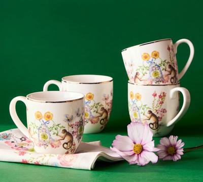 Cynthia Rowley Midsummer Nights Dream Mugs - Set of 4 | Pottery Barn