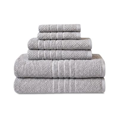 Mainstays Basics 6-Piece Grey Towel Set - Bath, Hand, Washcloth - Walmart.com