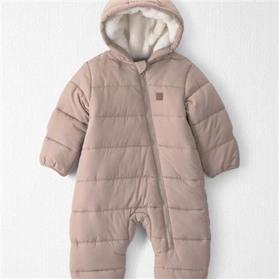 Baby 1-Piece Teddy Fleece Snowsuit Made with Recycled Materials | Carter’s Oshkosh Canada