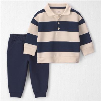 Baby Boy 2-Piece Organic Cotton French Terry Top & Pant Set | Carter’s Oshkosh Canada