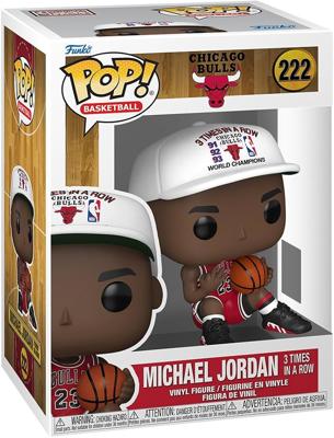 Amazon.com: Funko POP! NBA: Bulls - Michael Jordan (3X in a Row) | Official Merch - Collectable Vinyl Figurine for Shelf Display - Birthday Gift Idea
