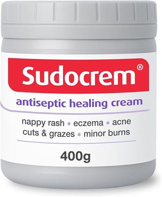 Sudocrem® Antiseptic Healing Cream, Zinc Oxide Cream, 400g | For Nappy Rash, For Eczema, For Acne, For Minor Burns, Pack of 1 : Amazon.co.uk: Beauty