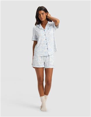 Womens Bamboo Short Sleeve Pajama Top | Cozy Earth