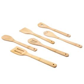 Set of 6 Bamboo Utensils | Dunelm