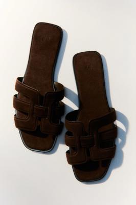Womens Dark brown Sandals | H&M IN