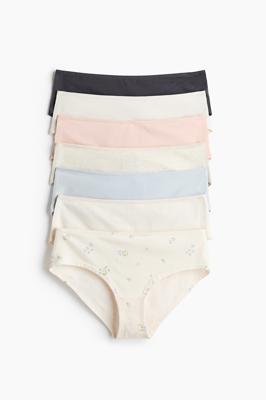 Womens Cream/Peach pink 7-pack hipster briefs | H&M IN