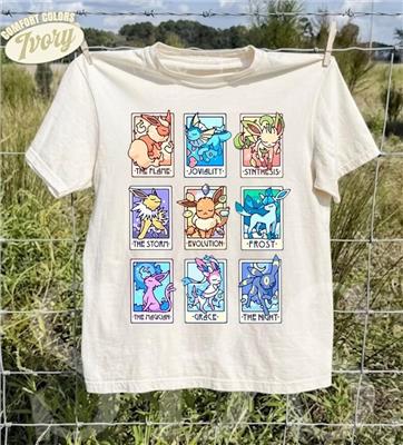 Eeveelutions Tarot Card Shirt