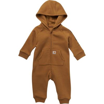 Boys Long Sleeve Zip-Front Hooded Fleece Coverall (Baby) | Carhartt