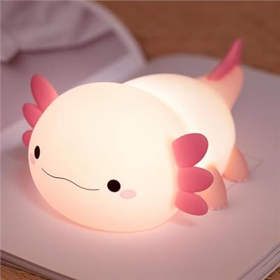 Amazon.com: YR YRHH-PET Axolotl Lamp, Kid Squishy Night Light, Cute Gifts for Teen Girl | Rechargeable Bedside Touch Silicone Nightlight, Baby Nursery