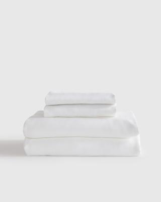 Cooling Organic Bamboo Sheet Set | Quince in White