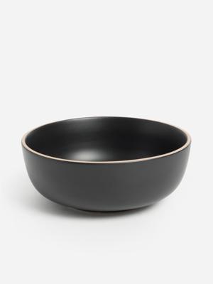 Jet Home Black Geneva Stoneware Bowl | Bash