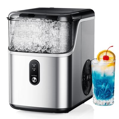 Simzlife Nugget Ice Maker Countertop, Portable Ice Maker Machine with Self-Cleaning Function, 35lbs/Day, Soft Chewable Pellet Ice, Silver - Walmart.ca