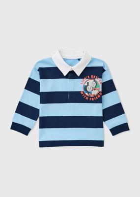 Boys Blue Striped Thomas & Friends Rugby Top (1-7yrs) - 1-1.5 Yrs | Matalan