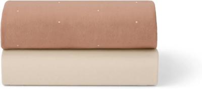 Snuz Bedside Crib Fitted Sheets - Fits All SnuzPod Cribs, 100% Jersey Cotton SnuzPod Sheets, Machine Washable, Tumble Dryer Safe, Breathable, Universa