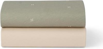Snuz Bedside Crib Fitted Sheets - Fits All SnuzPod Cribs, 100% Jersey Cotton SnuzPod Sheets, Machine Washable, Tumble Dryer Safe, Breathable, Universa