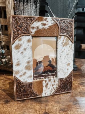 Tumble Cowhide Picture Frame
 – L&L Boutique
