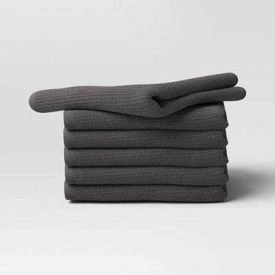 6pk Cotton Dishcloths Gray - Room Essentials™ : Target
