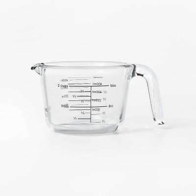 2 Cup Glass Measuring Cup Clear - Figmint™: Borosilicate, Microwave & Dishwasher Safe, 16oz Capacity : Target