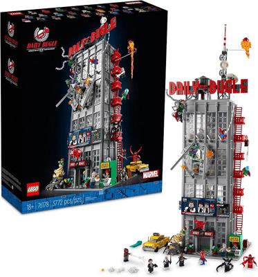 Amazon.com: LEGO Marvel Spider-Man Daily Bugle Newspaper Office 76178 Building Set - Featuring 25 Spider-Verse Minifigures Including Peter Parker, Ven