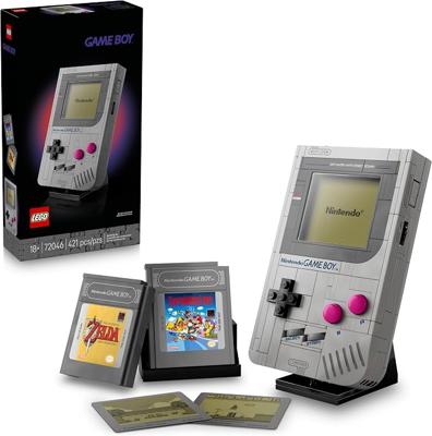 Amazon.com: LEGO Super Mario Game Boy - Retro Building Sets for Adults, Ages 18+ - Gifts for Birthdays - Collectible Model with Game Paks and Display