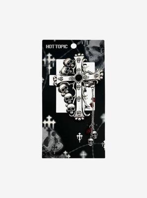 Skull Cross Claw Hair Clip | Hot Topic