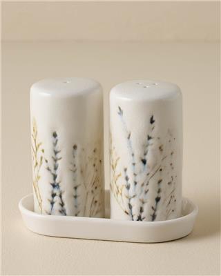 Pressed Floral Salt & Pepper Set – Magnolia