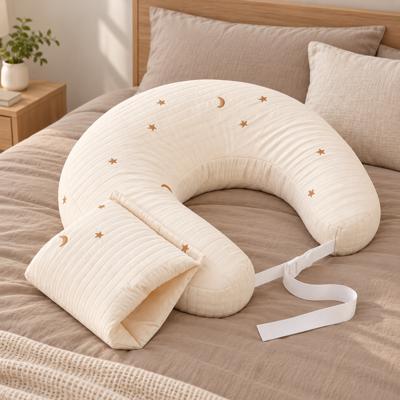Organic Cotton Feeding Pillow Pinstripe | Little Teekies