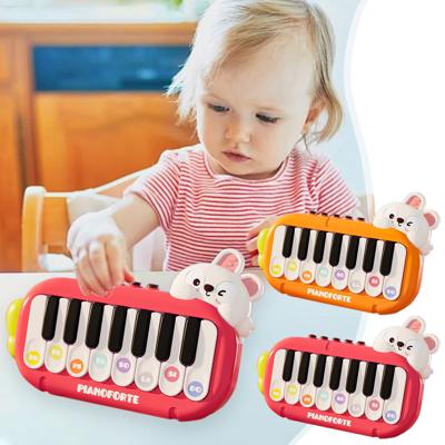 CQCYD Clearance Toys under $5 Baby Piano Toys 6+ Months Musical Toys 6 to 12 Months Early Learning Bunny Piano Keyboard Music&Light Up Infant Baby Toy