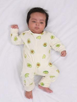 Bamboo Baby Sleepsuits - Buy Zipper Sleepsuit with Reversible Mittens & Footie Online | Cocoon Care