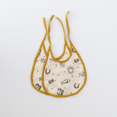 Wild Wild West - Double Layered Cotton Muslin Bibs(Set of 2) – Zoey