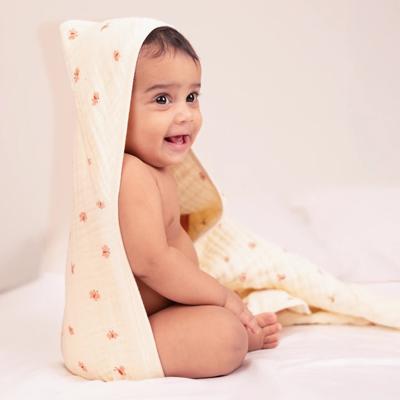 Cotton Baby Hooded Towel - Flutter Friends | Buy Baby Bath Towels Online | Infant & Newborn Baby Gifts