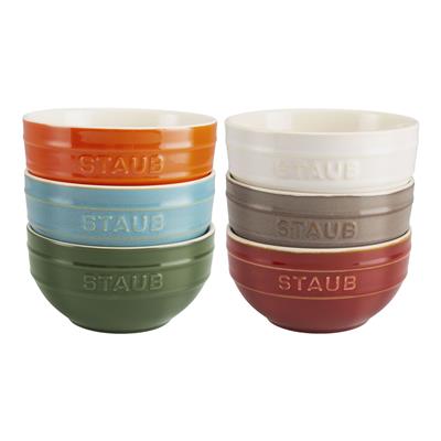 Buy Staub Ceramique 14 cm / 6 Piece ceramic large rainbow multi-colour large bowl set, mixed Colours | ZWILLING.COM
