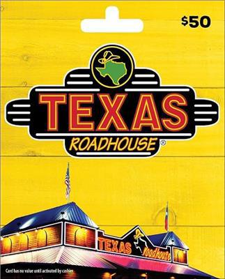 Amazon.com: Texas Roadhouse Physical Gift Card | Traditional - $50 : Gift Cards