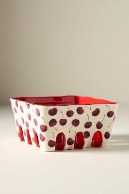 Berry Icon Handpainted Stoneware Large Berry Basket | Anthropologie UK