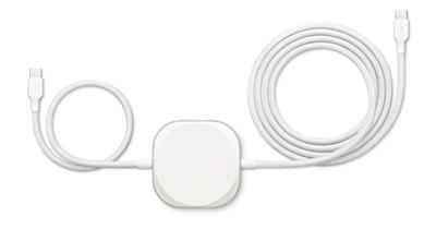 Zens USB-C to USB-C Charging Cable Pro 2 - Silver/White - Apple