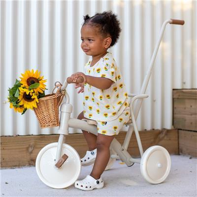 My First Pedal Trike with Parent Push Handle and Wicker Basket