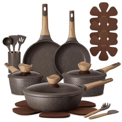 Carote 8 Pcs Nonstick Induction Cookware Set, Green Granite Pots and Pans - Walmart.com