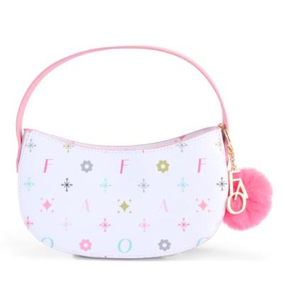 FAO Schwarz NoHo Shoulder Bag, Kids Fashion Purse & Dress-Up Accessory | Zip Closure, Gold-Tone Hardware, Charms, Kids Roleplay Fashion Accessory, Min