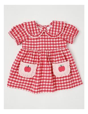 Jack & Milly Honey Seersucker Gingham Dress Set in Pink | MYER