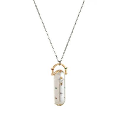 Crystal Vial Pendant Necklace
 – Aurae Gems