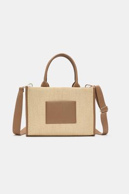 Structured Woven Mini Tote | Tan | Seed Heritage