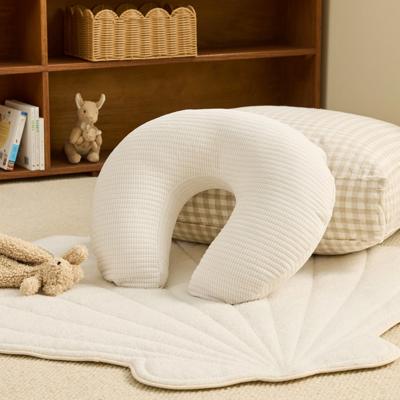Organic Cotton Jersey Natural Stripe Nursing Pillow | Adairs